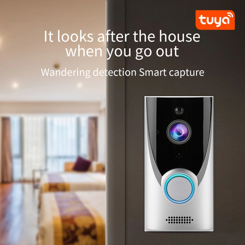 Zemismart 1080P Smart Video Doorbell WiFi Wireless Video Intercom Door Bell Two-way Audio Remote Recording Home Night Vision Camera works with Tuya