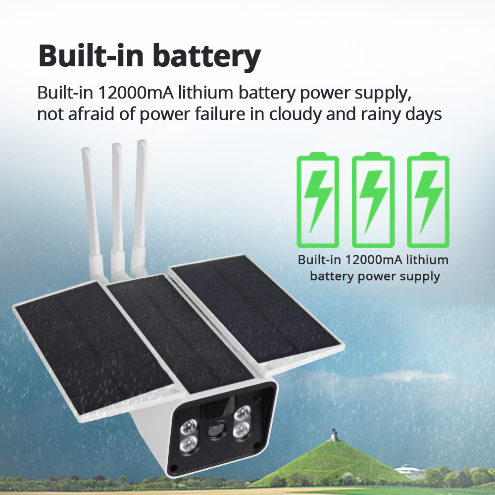 Zemismart Tuya Outdoor Camera with Solar Panel 1080P IP CCTV Camera Waterproof