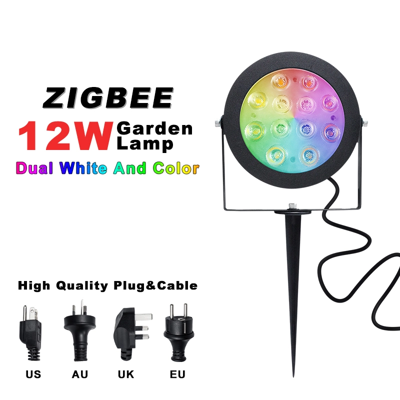Zemismart Smart Zigbee 12W RGBCCT Garden lamp landscape path light outdoor dimmable compatible with zigbee hub app voice control