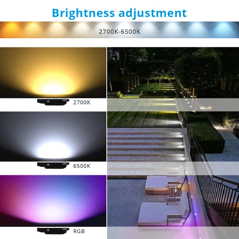 Zemismart smart zigbee 10W led Flood light rgb+cct ww/cw outdoor light work with Amazon echo plus AC100-240V