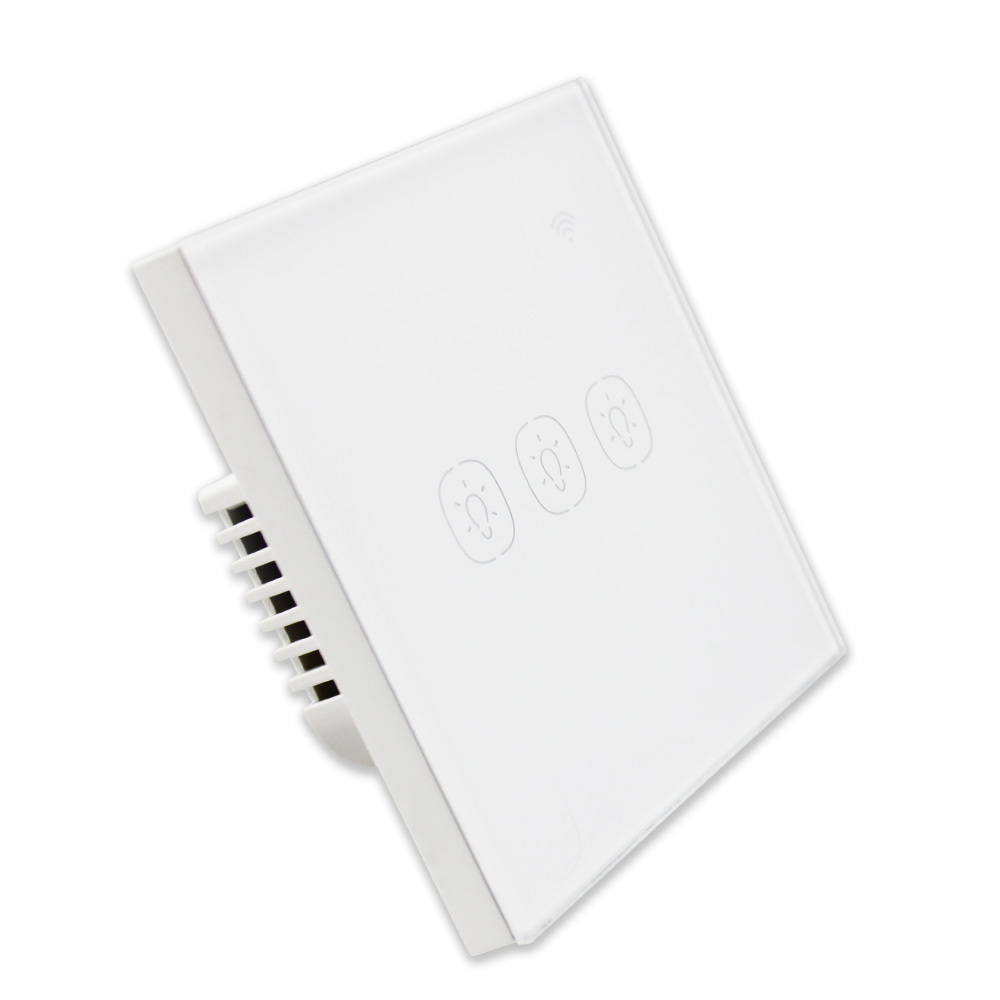 EU 1 Gang 2 Gang 3 Gang Wifi Wall Switch Work with Alexa Smart Home Remote Control Light Panel Control via APP Voice Control