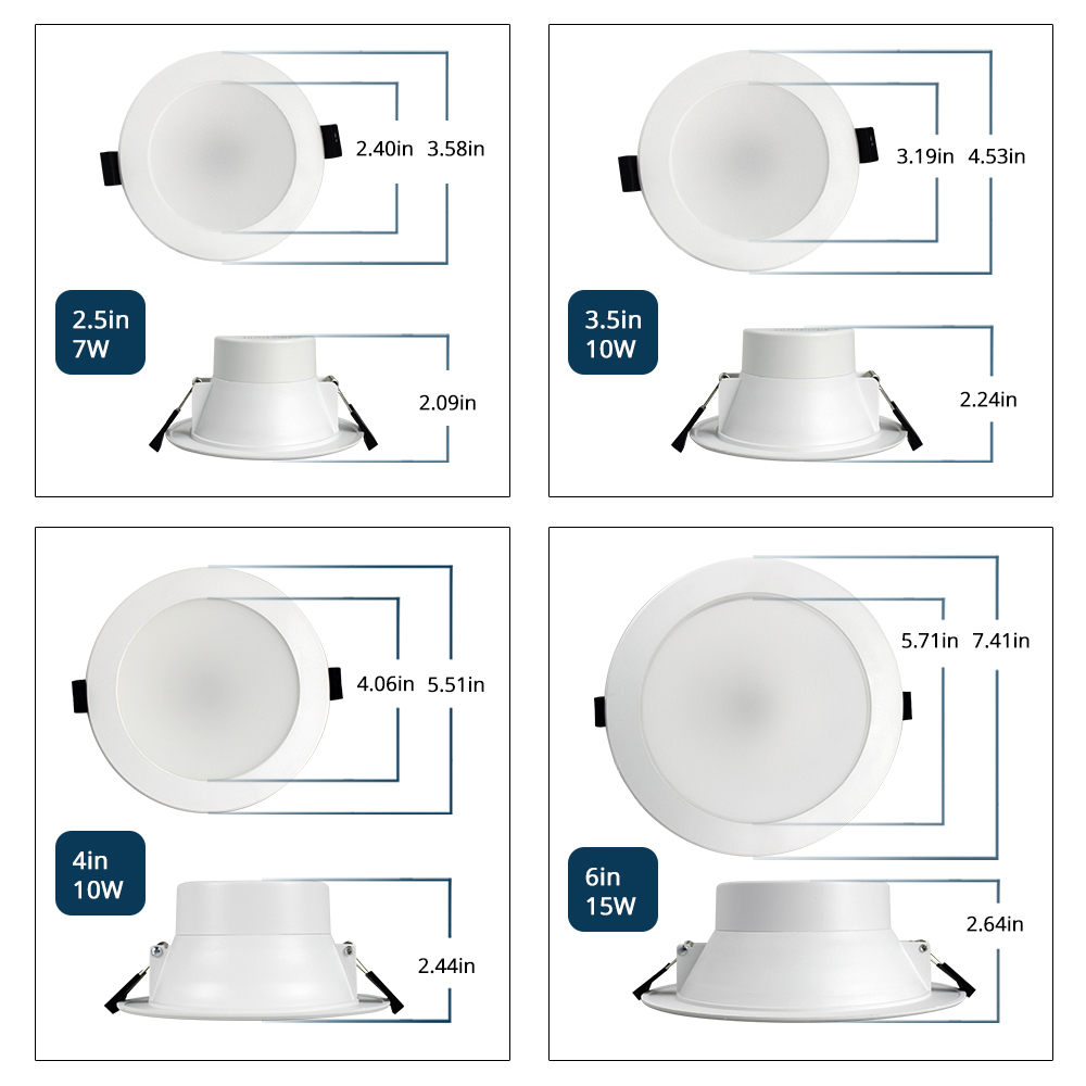 Zemismart Tuya 3.5 Inch Zigbee 3.0 RGBCW Led Downlight Colorful Ceiling Light Alexa Google Home Enable SmartThings Control