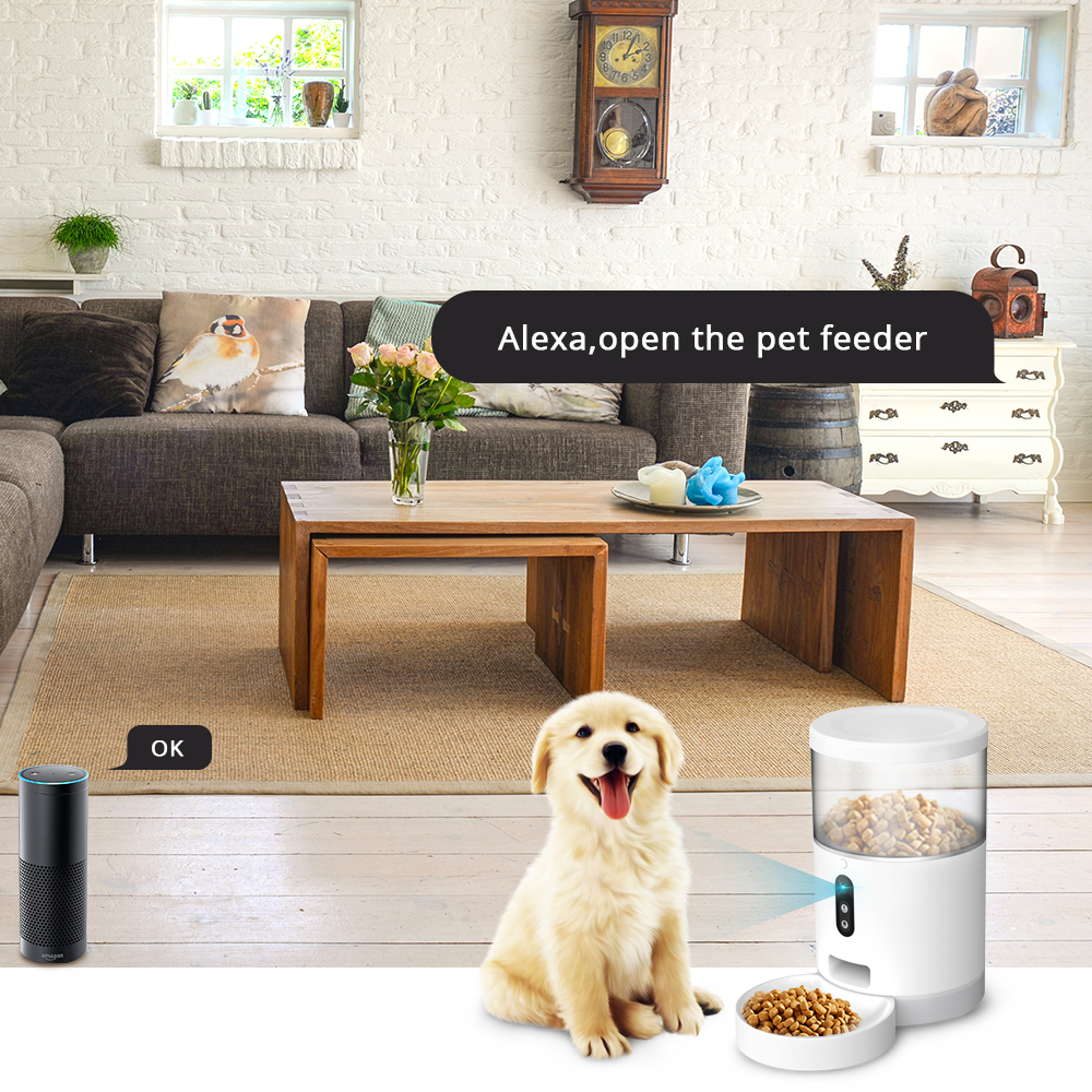 Zemismart Wifi Automatic Pet Feeder Smart Cat Dog Food Dispenser Remote Control APP Timer Supplier