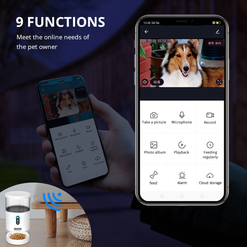 Zemismart Wifi Automatic Pet Feeder Smart Cat Dog Food Dispenser Remote Control APP Timer Supplier