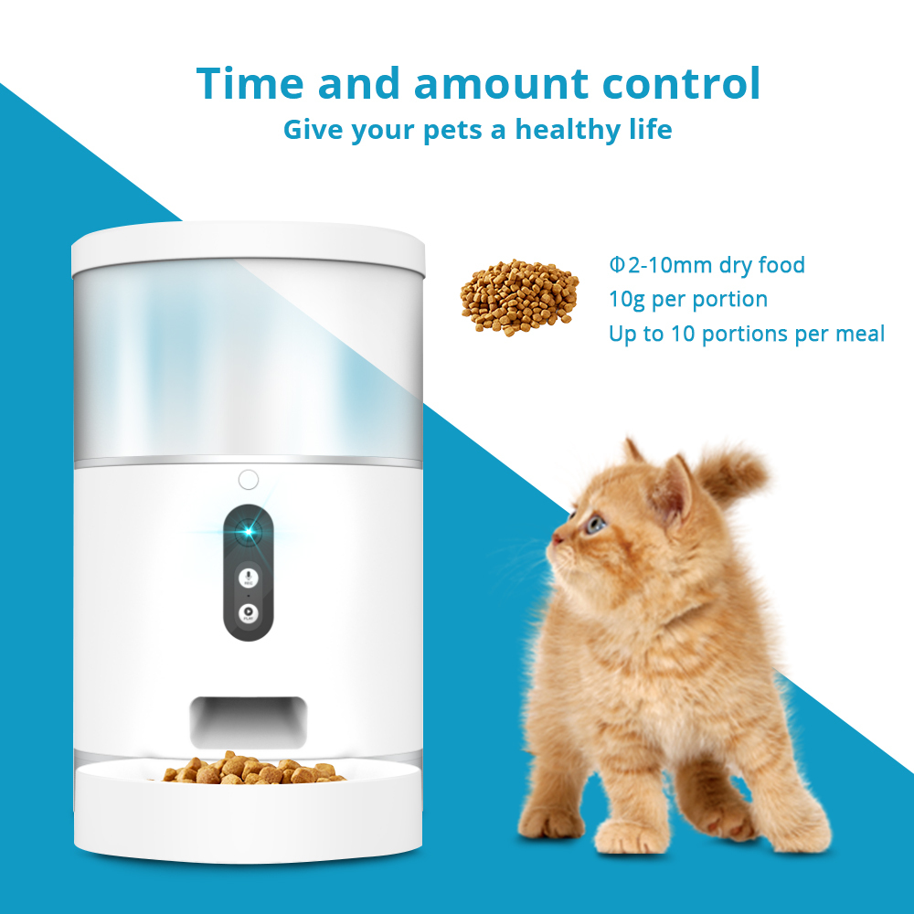 Zemismart Wifi Automatic Pet Feeder Smart Cat Dog Food Dispenser Remote Control APP Timer Supplier