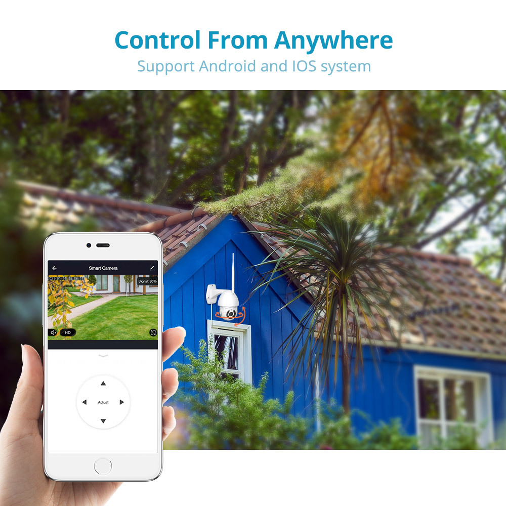 Zemismart Smart 360° Wifi Monitored Camera HD Video Smart Life App Wireless Control IP Camera