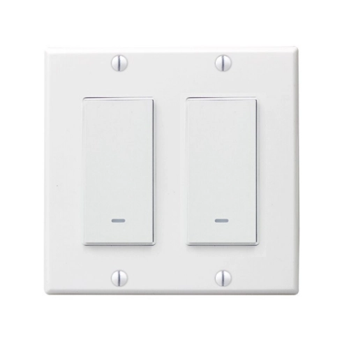 Smart Home Wall Light Switch Dimmer Switches 2 gangs Compatible with Alexa Google Assistant and  WiFi Tuya Control