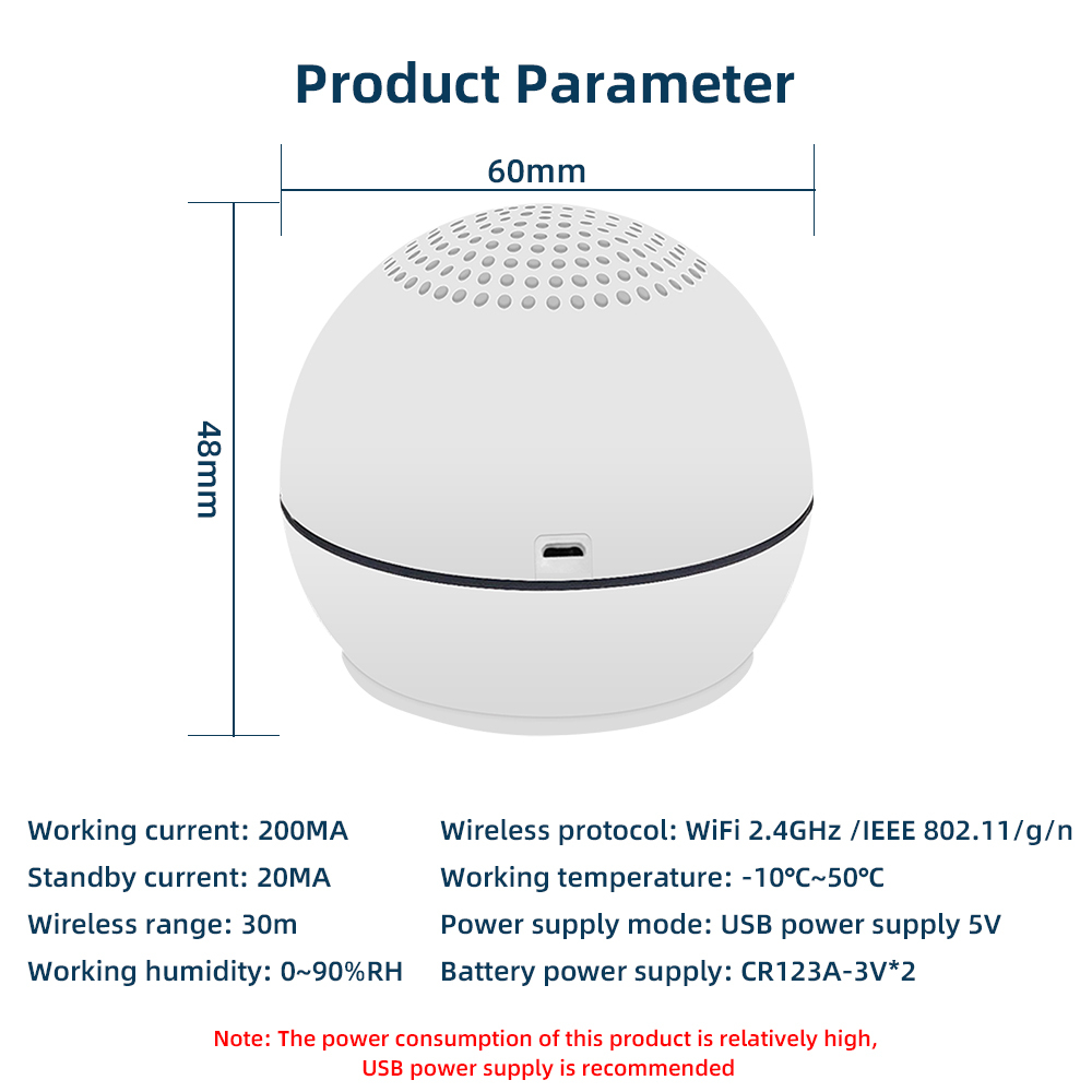 Zemismart WiFi Siren Alarm Sensor Home Security Alert Burglar Detector Smart Linkage PIR Sensor works with Tuya Smart Life Remote Control
