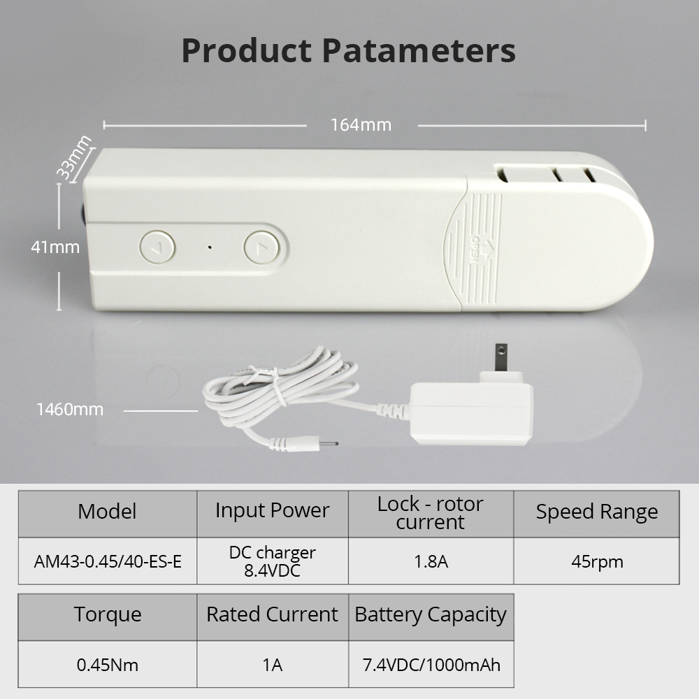 Zemismart Rf Roller Shade Driver with Bean or Cord Chain Roller Blinds Broadlink Built-in Battery Remote Control