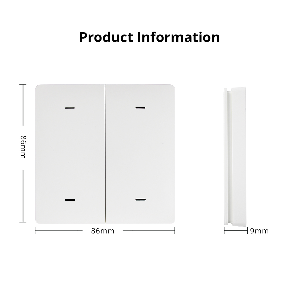 Zemismart  Tuya Zigbee Wireless Switch Light Switch Battery Power Remote Control Timer Smart Life App