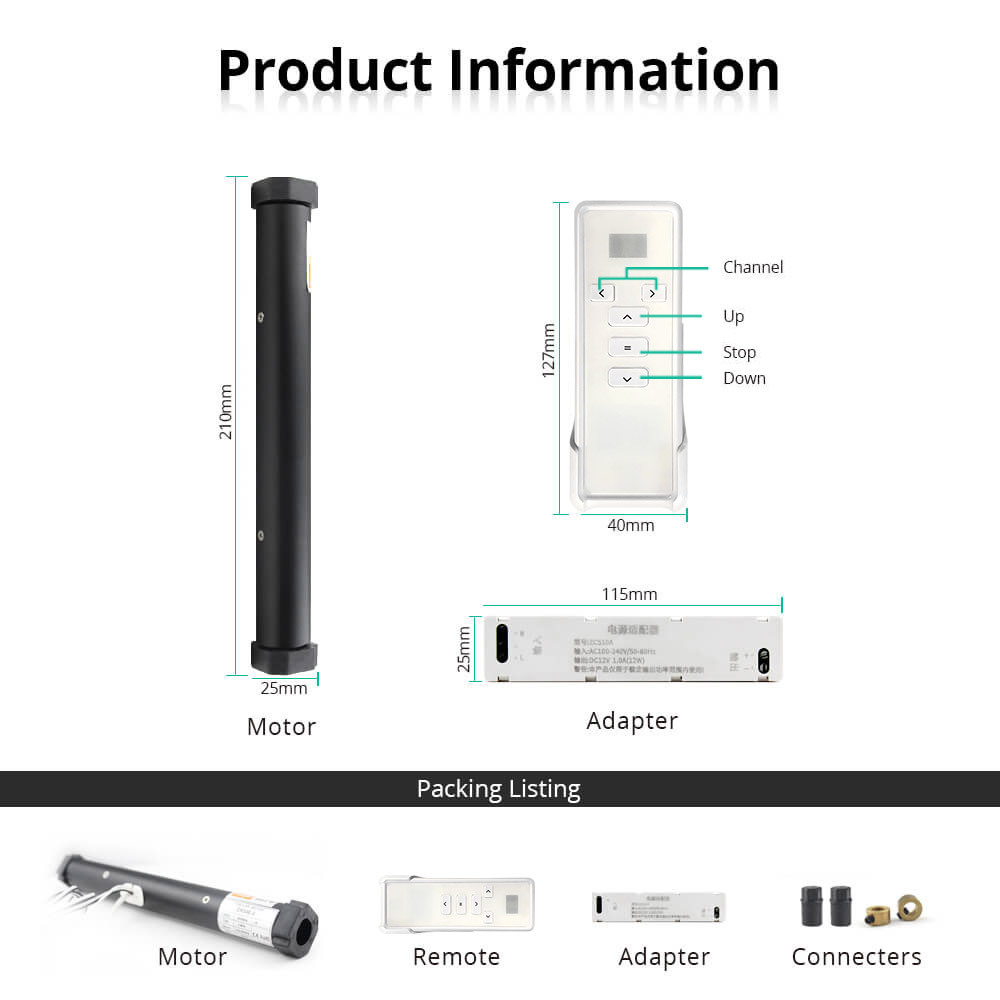 Zemismart WiFi Electric Blind Motor For Aluminum blinds Roman Honeycomb curtain