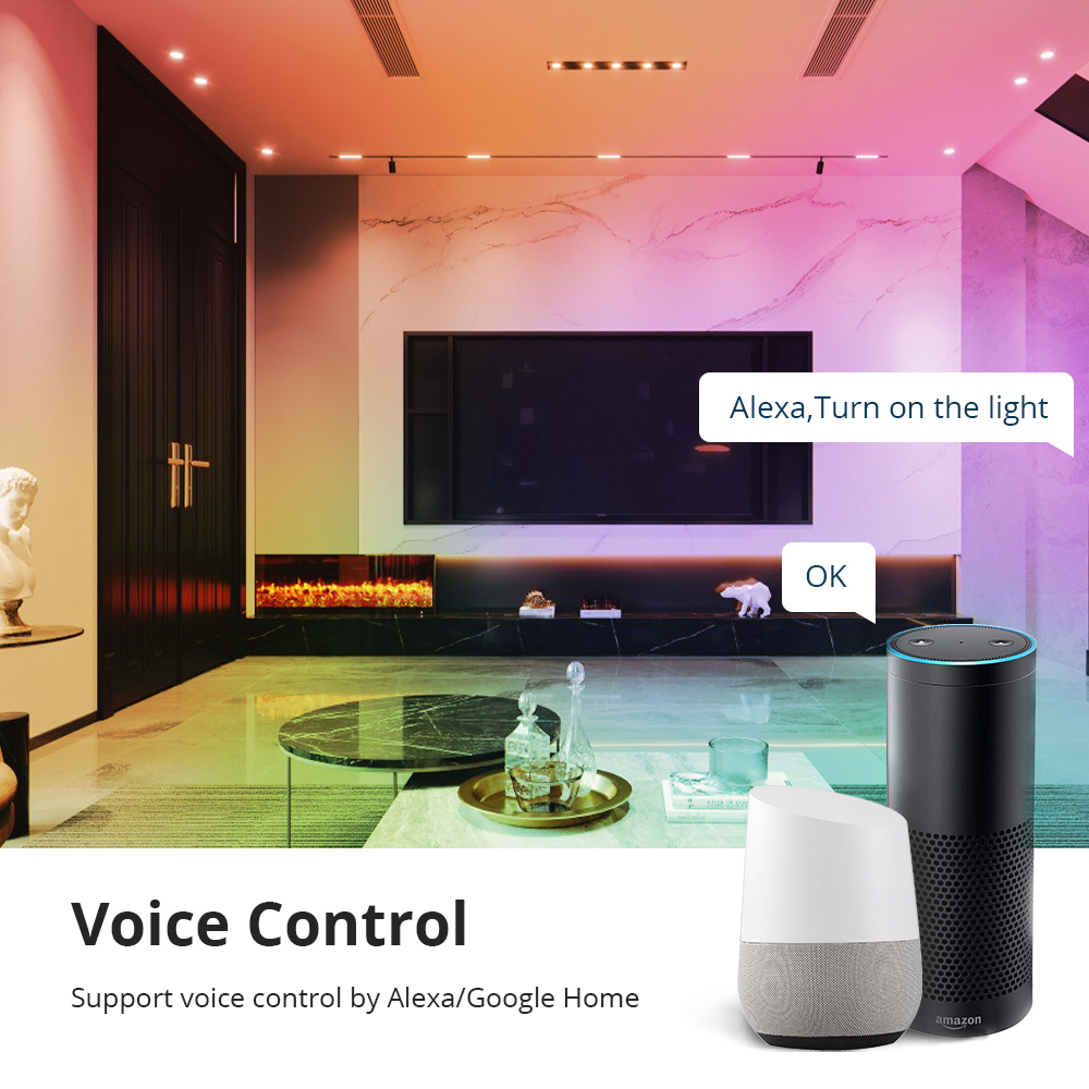 Gu10 WiFi Bulb Alexa Google Home Assistant  Tuya Smart Life APP Remote Control RGB LED Light Dimmer Lamp Ampoule Led GU10