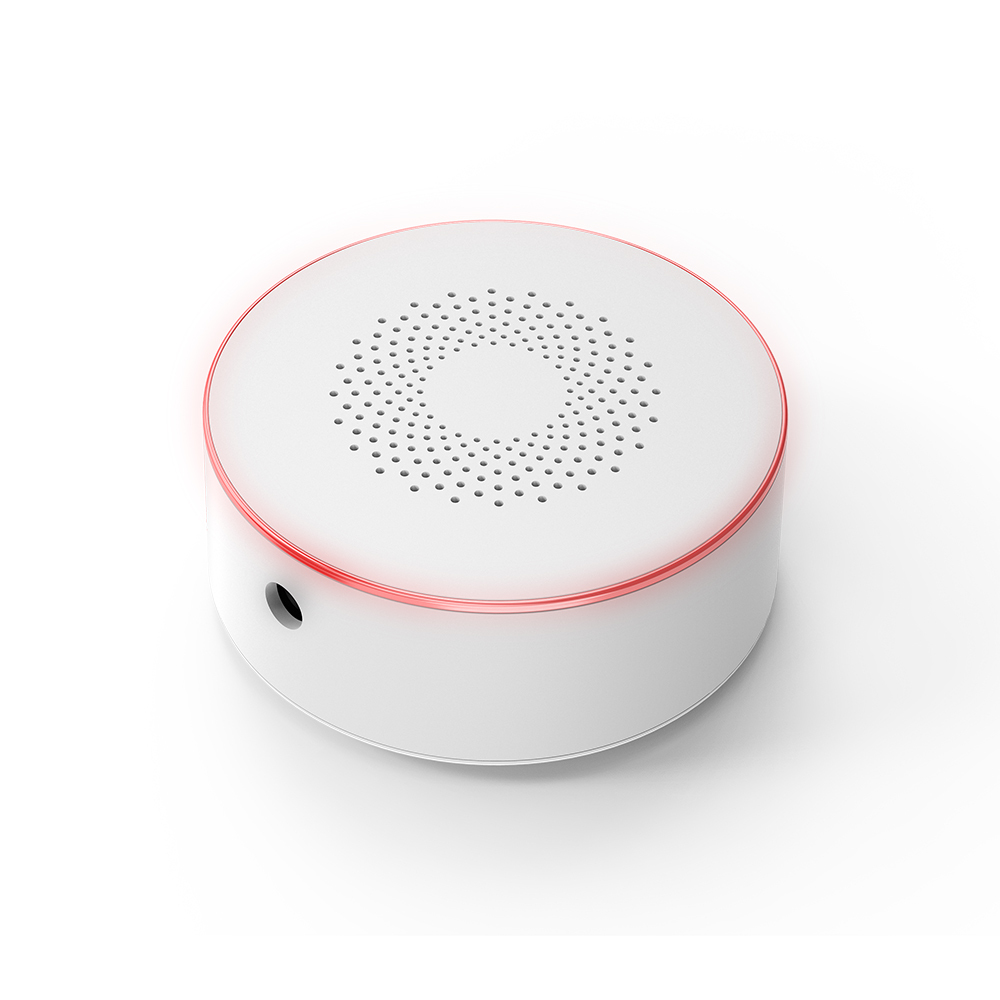 Smart Zigbee Siren Wireless Audible And Visible Alarm 100dB Anti-tamper AC Power Work With Tuya Zigbee Hub And Volume Adjustment