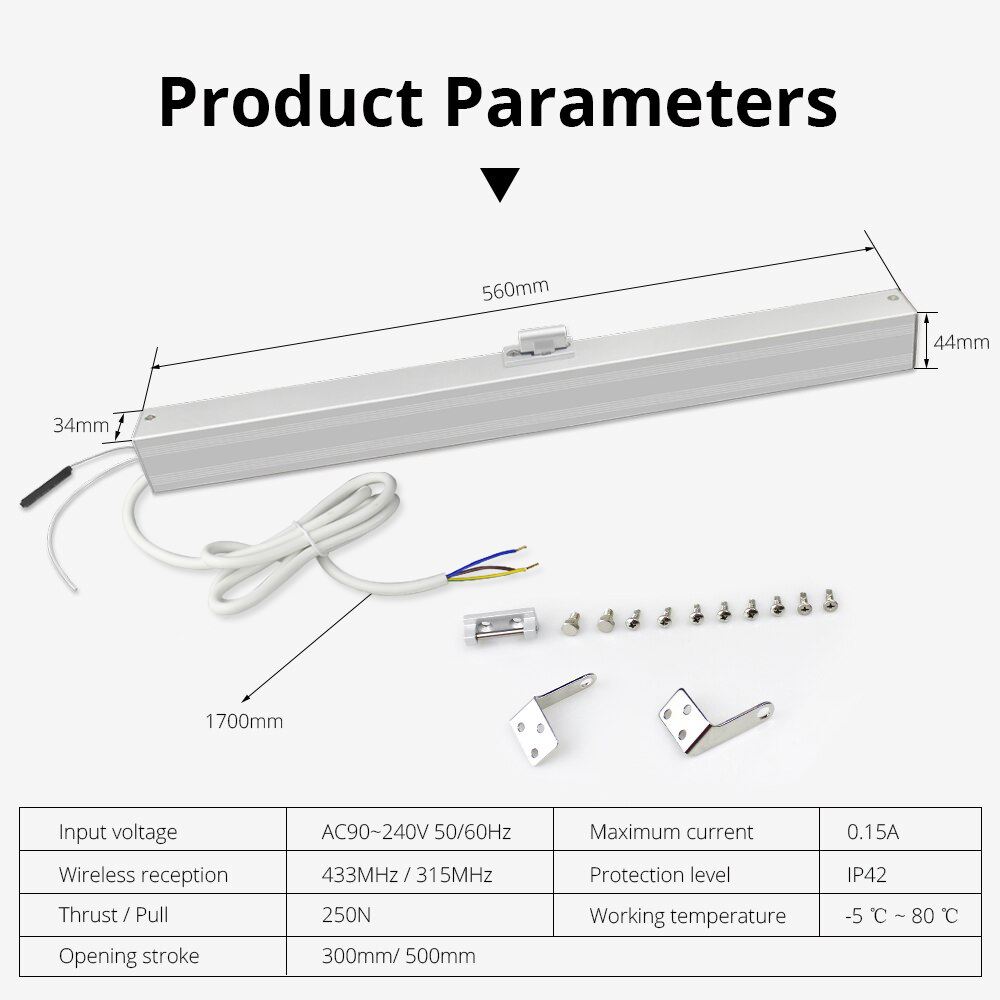 WiFi Motorized Window Opener Electric Chain Smart Life APP Alexa Google Home Control 110v 240v works with Tuya