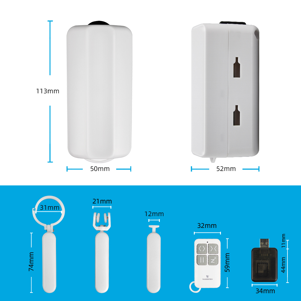 Zemismart Tuya Smart Curtain Driver For Roman curtains Track Smart Life Alexa Google Home Control