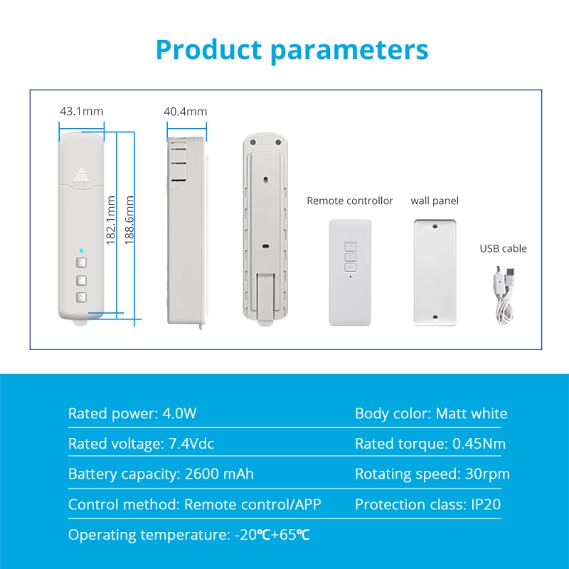 Zemismart Updated Tuya zigbee Roller Shade Driver Built-in Battery DIY Roller Shutter Motor Alexa Google Assistant Voice Control