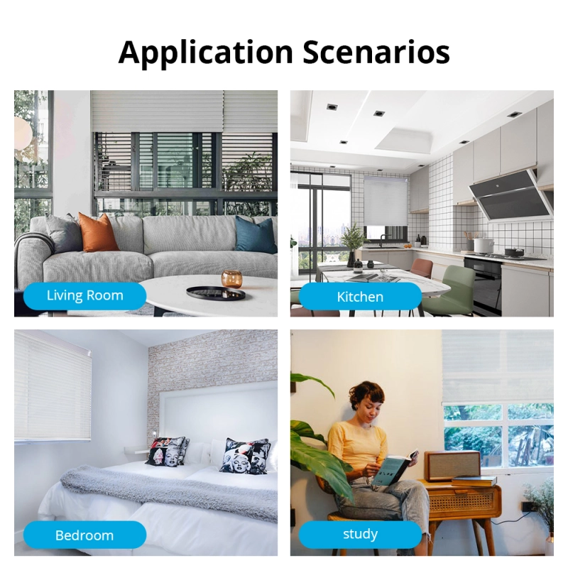 Zemismart Blackout Cellular Shade, Tuya WiFi Electric Honeycomb Blind Built in battery, Alexa Google Home Timer Control
