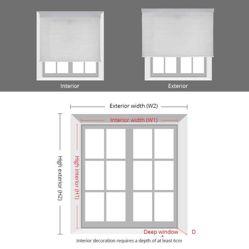 Zemismart Blackout Cellular Shade, Tuya WiFi Electric Honeycomb Blind Built in battery, Alexa Google Home Timer Control
