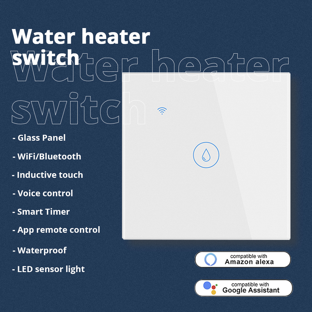 Zemismart wifi smart eu standard boiler switch intelligent life timer switch water heater automation alexa google home control app