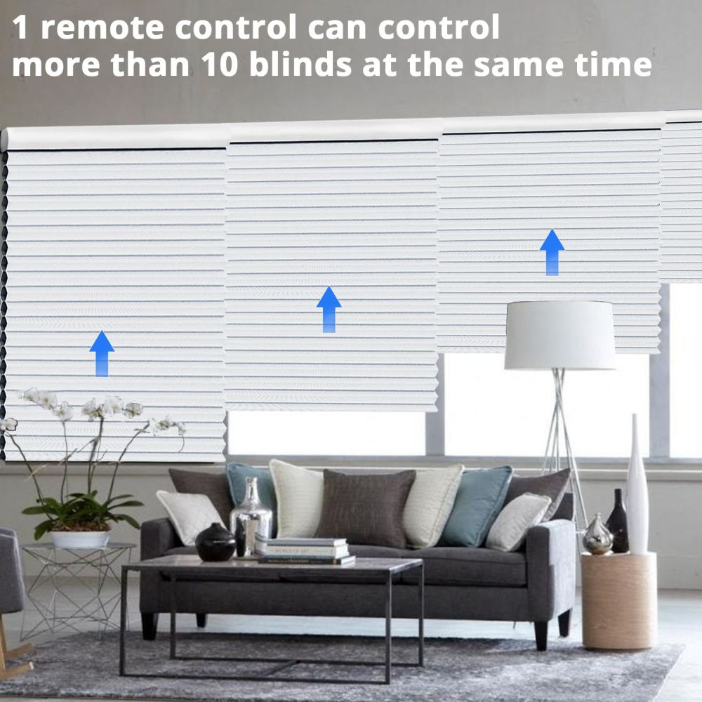 Zemismart Blackout Cellular Shade, Tuya WiFi Electric Honeycomb Blind Built in battery, Alexa Google Home Timer Control