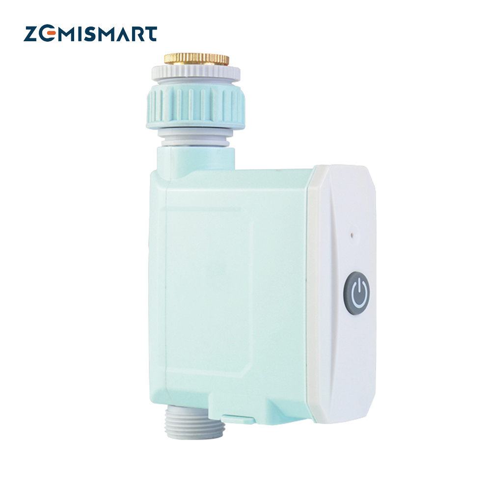 Zemismart smart garden watering timer blue tooth electric irrigation valve app remote control works with Tuya alexa echo garden automatic controller