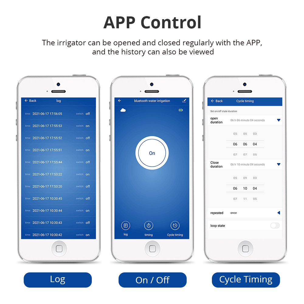 Zemismart smart garden watering timer blue tooth electric irrigation valve app remote control works with Tuya alexa echo garden automatic controller