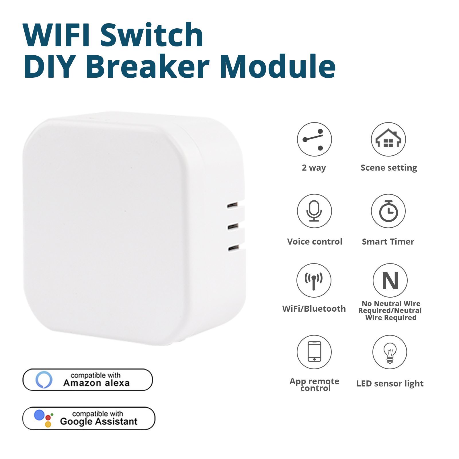 Module Volet Roulant Sans Fil, Interrupteur Sans Fil Pour Volets Roulants, Stores, Composé D'une