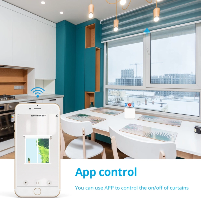Zemismart Tuya Zigbee Rechargable Roller Shade Motor For 38mm Motorized Electric Blind RF SmartThings Alexa Google Home Control