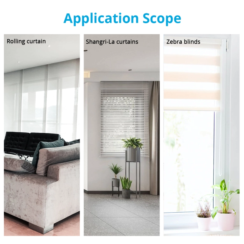 Zemismart Tuya Zigbee Rechargable Roller Shade Motor For 38mm Motorized Electric Blind RF SmartThings Alexa Google Home Control