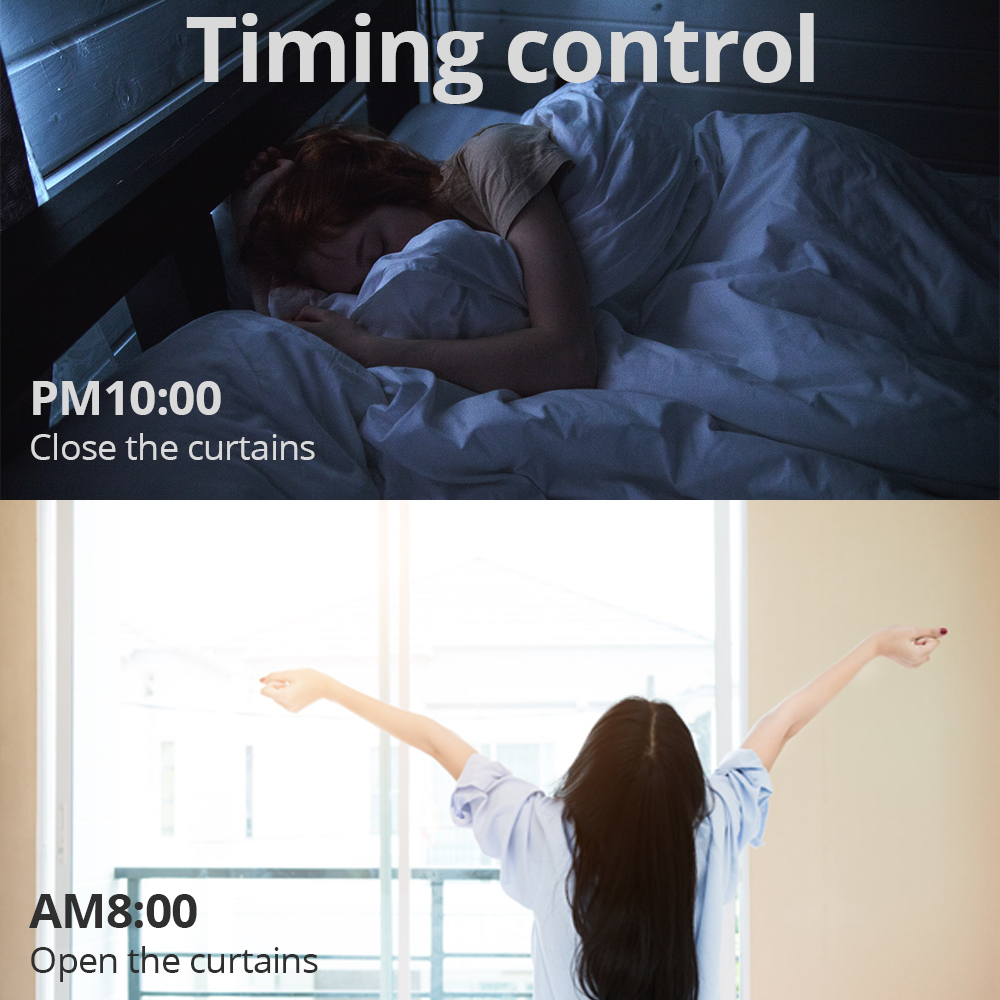 Zemismart WiFi Electric Smart Rutters Punch Free Curtain Built in Battery with Aluminum Blinds Shade  Alexa Google Home Timer App Control