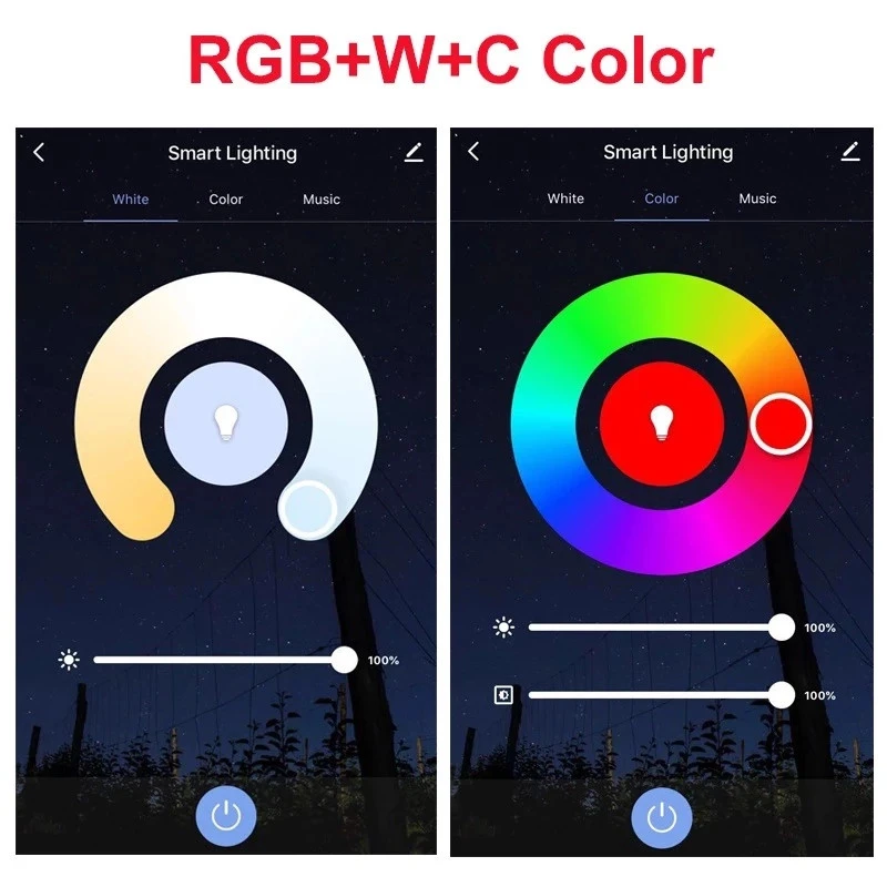 Zemsmart Zigbee 3.0 Bulb RGBW E27 Led Lighting Work with Smarthings Tuya Smart Life Alexa Google Home Control