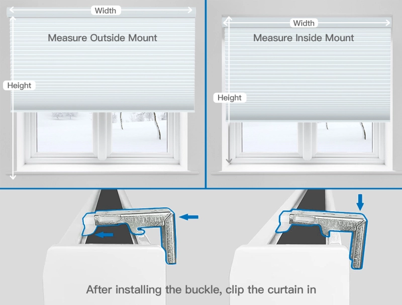 Zemismart Blackout Cellular Shade, Tuya WiFi Electric Honeycomb Blind Built in battery, Alexa Google Home Timer Control