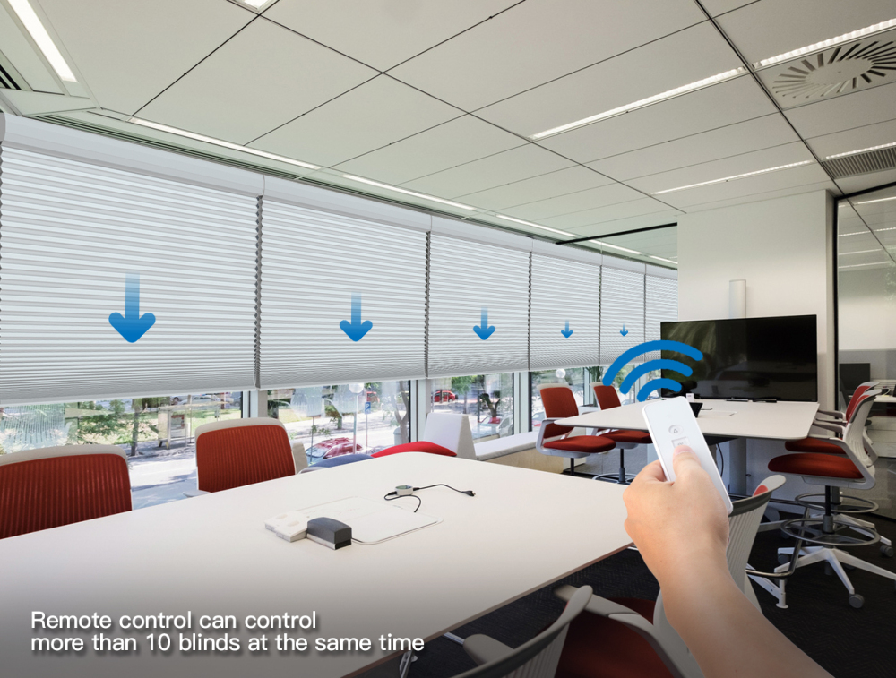 Zemismart Blackout Cellular Shade, Tuya WiFi Electric Honeycomb Blind Built in battery, Alexa Google Home Timer Control
