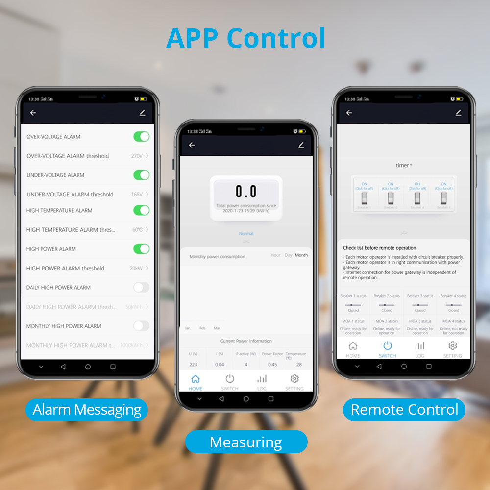 Zemismart Wifi Smart Home Power Monitor Electric Energy Meter Consumption 230V App Remote control