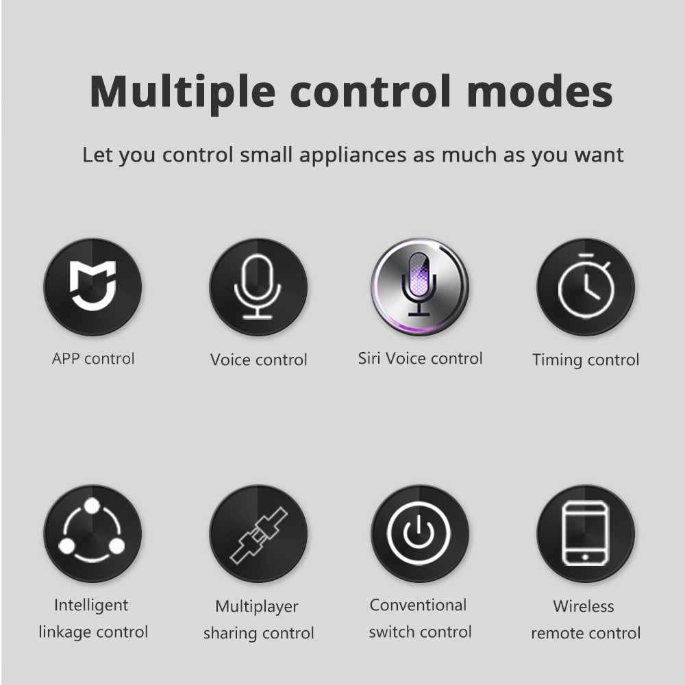 Zemismart Xiaomi Mijia app Smart Switch Wifi Breaker Compatible with the original Traditional Remote Control Wall Switch 220V 10A