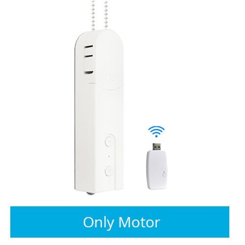 Zemismart Tuya WiFi Smart Blinds Chain Motor with Solar Panel Electric Roller Shades Driver Alexa Google Home Built-in Battery