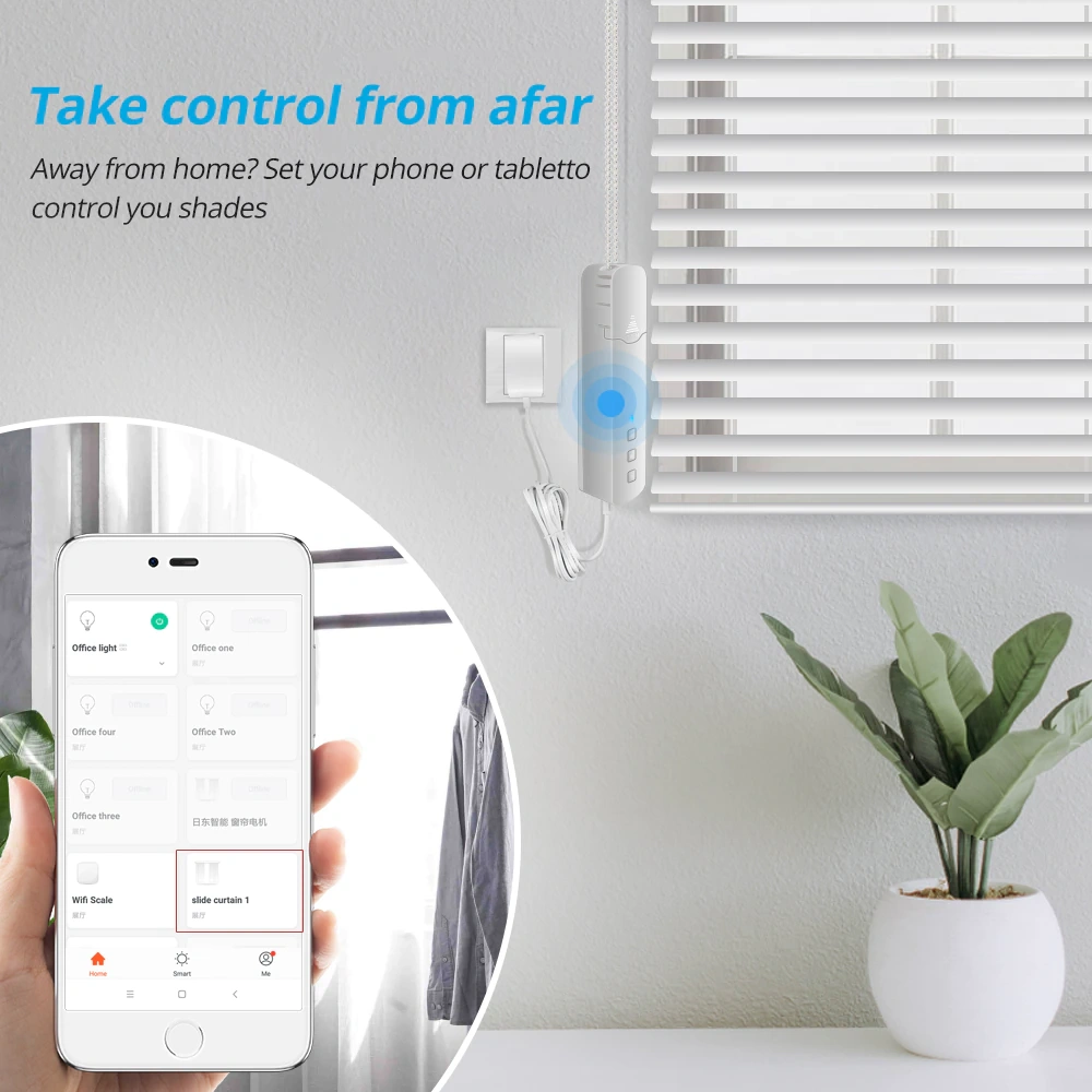 Zemismart WiFi Roller Shade Driver DIY Roller Shutter Motor works with Tuya Smart Life Alexa Google Assistant Voice Control, Blind Driver,Chain Driver