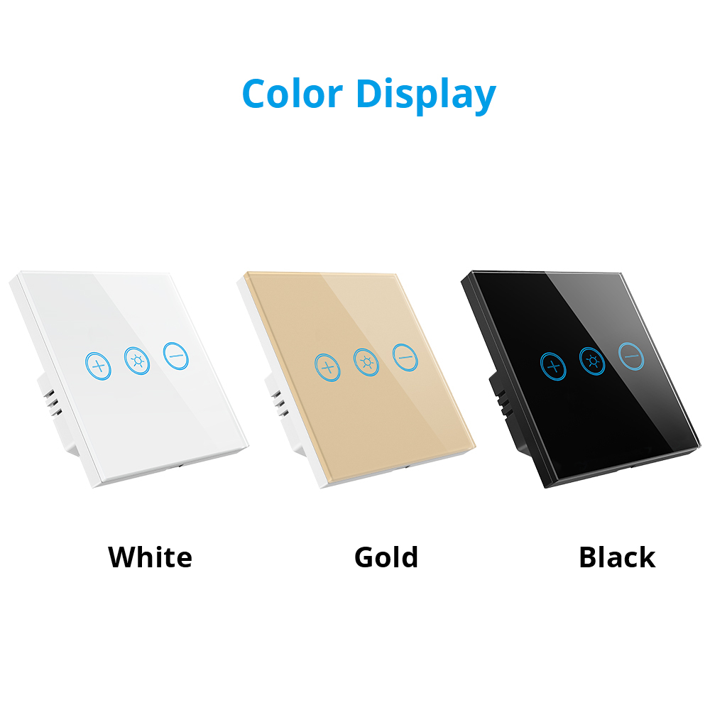 Zemismart Tuya WiFi Control Smart Switch EU Dimmer Alexa Google Home IFTTT APP Control Touch Timer Brightness Adjustable