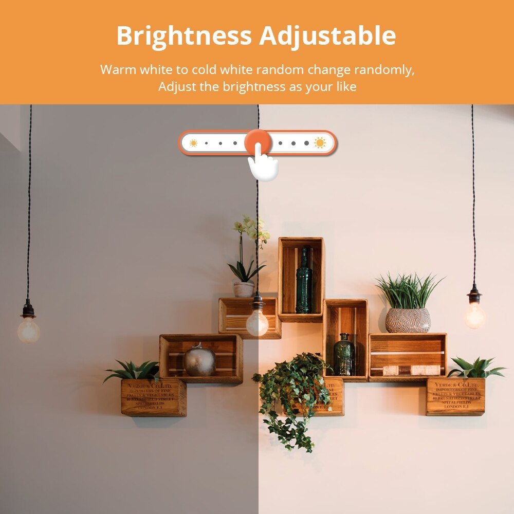 Zemismart Zigbee A60 Dual Color Led Filament Bulb E27 Tuya Smart Tungsten Lamp 220V Retro Incandescent Bulb Alexa Smartthings