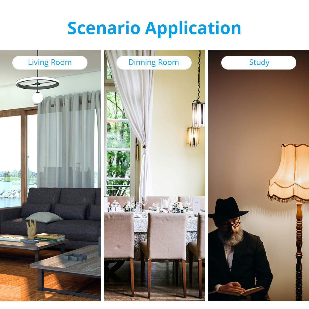 Zemismart Tuya WiFi Control Smart Dimmer Switch US Alexa Google Home APP Voice Control Touch Timer Brightness Adjustable Switch