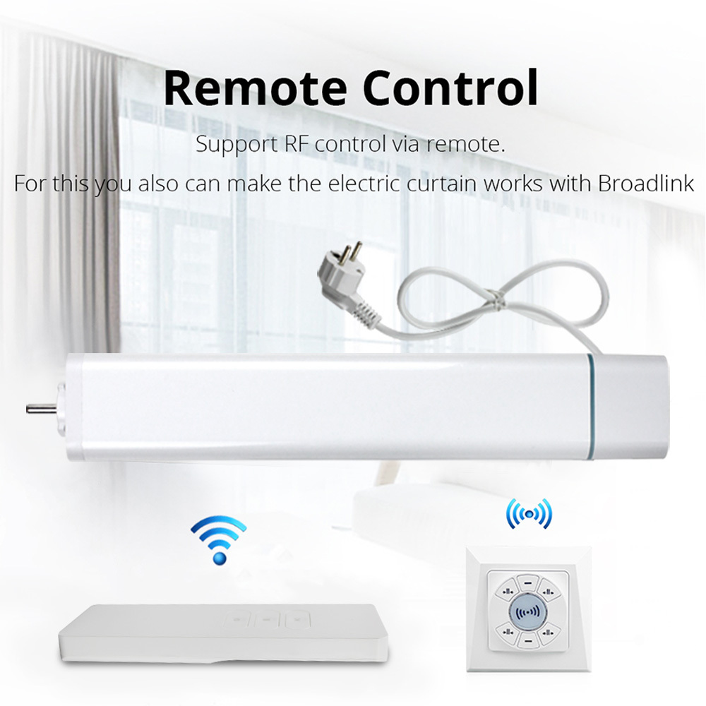 Zemismart Smartthings Control Z-wave Motorize Curtain  With Track Customized Smart Curtains Smartthing Control