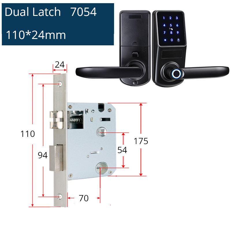 Zemismart WiFi Home Security Smart Lock with Doorbell Electronic Lock Fingerprint APP Password RFID Unlock works with Tuya