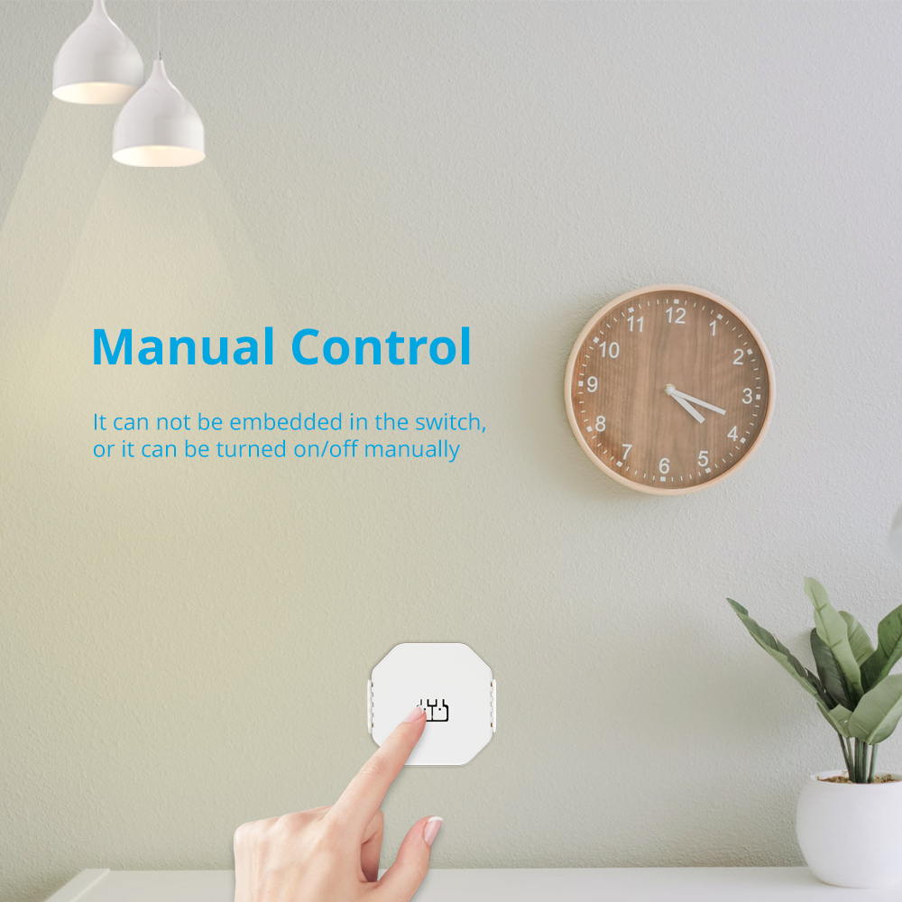 Zemismart Zigbee 2 Gangs Inline Module Neutral Wire Optional App Timer Control works with Tuya