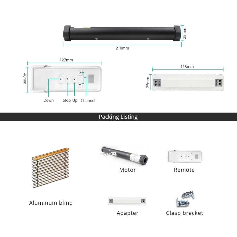 Zemismart Electric Aluminum Blind Smart Shutters shades Tuya Zigbee Smart Life Alexa Googl Home Control
