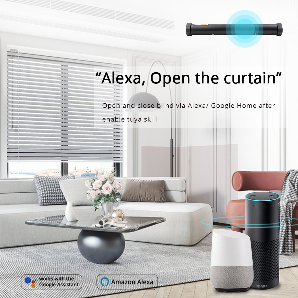 Zemismart Electric Aluminum Blind Smart Shutters shades Tuya Zigbee Smart Life Alexa Googl Home Control