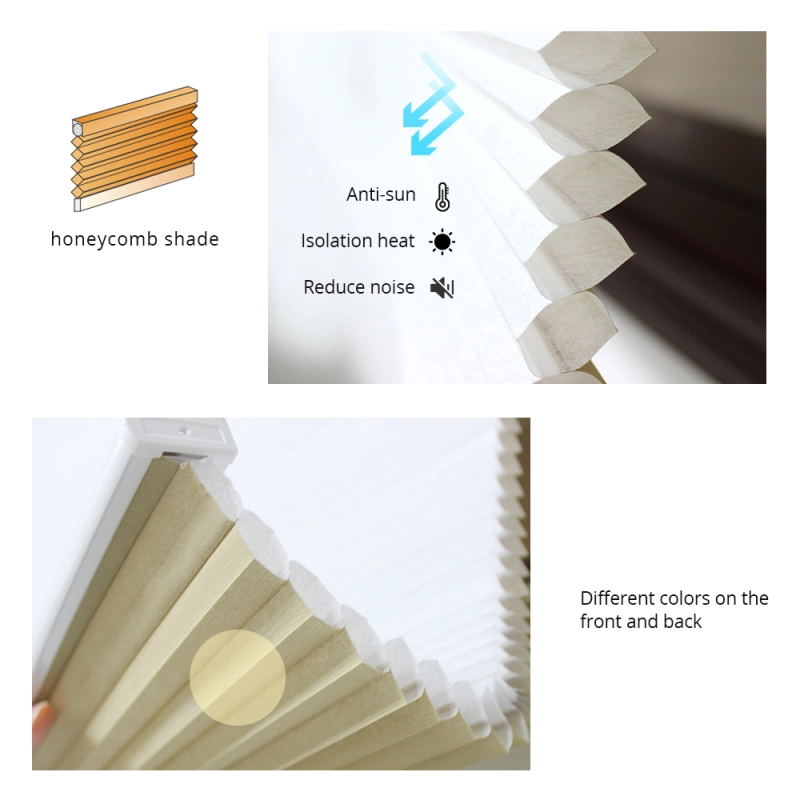 Zemismart Light Filtering Cellular Shades with Wired Motor,  Tuya Zigbee Electric Honeycomb Blind Engine ,Smart Life Alexa Google Home Control