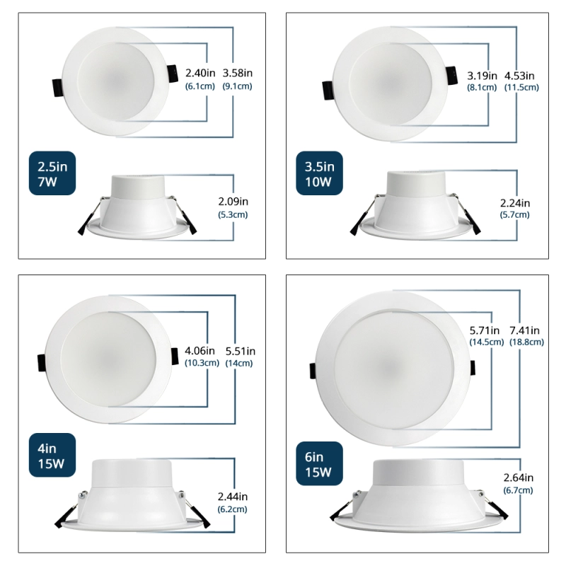 Zemismart Zigbee 3.0 Mesh LED Downlight CCT Smart Round Ceiling Lamp Dimmable Spotlighting works with Tuya Smartthings Alexa Google Home