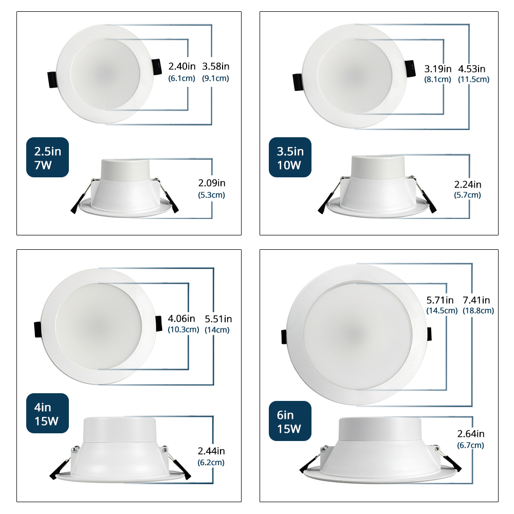 Zemismart Zigbee 3.0 Mesh LED Downlight CCT Smart Round Ceiling Lamp Dimmable Spotlighting works with Tuya Smartthings Alexa Google Home