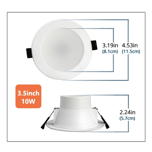 Zemismart Zigbee 3.0 Mesh LED Downlight CCT Smart Round Ceiling Lamp Dimmable Spotlighting works with Tuya Smartthings Alexa Google Home