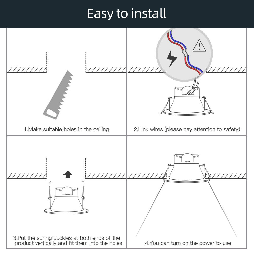 Zemismart Zigbee LED Downlight Dimmable Ceiling Lamp Tuya App Alexa Google Home Siri Voice Control via Apple HomeKit Hub